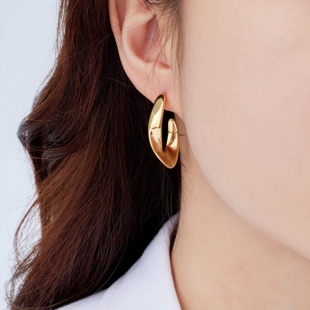 ULOO Glimmer 柔光甜心耳環-金色 UE1001310, , large