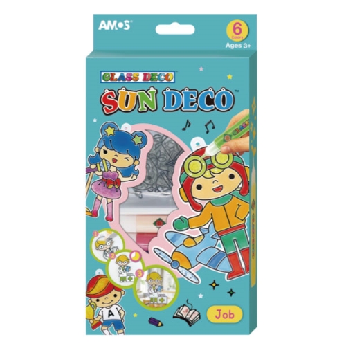【AMOS 阿摩司】韓國原裝  6色 職業 主題 吊飾 玻璃彩繪 膠 / 組SD10P6-JB, , large