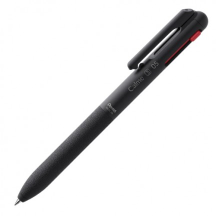 飛龍PENTEL Calme靜暮 三色輕油性筆-0.5mm黑+紅+藍(XBXAC35)米白桿