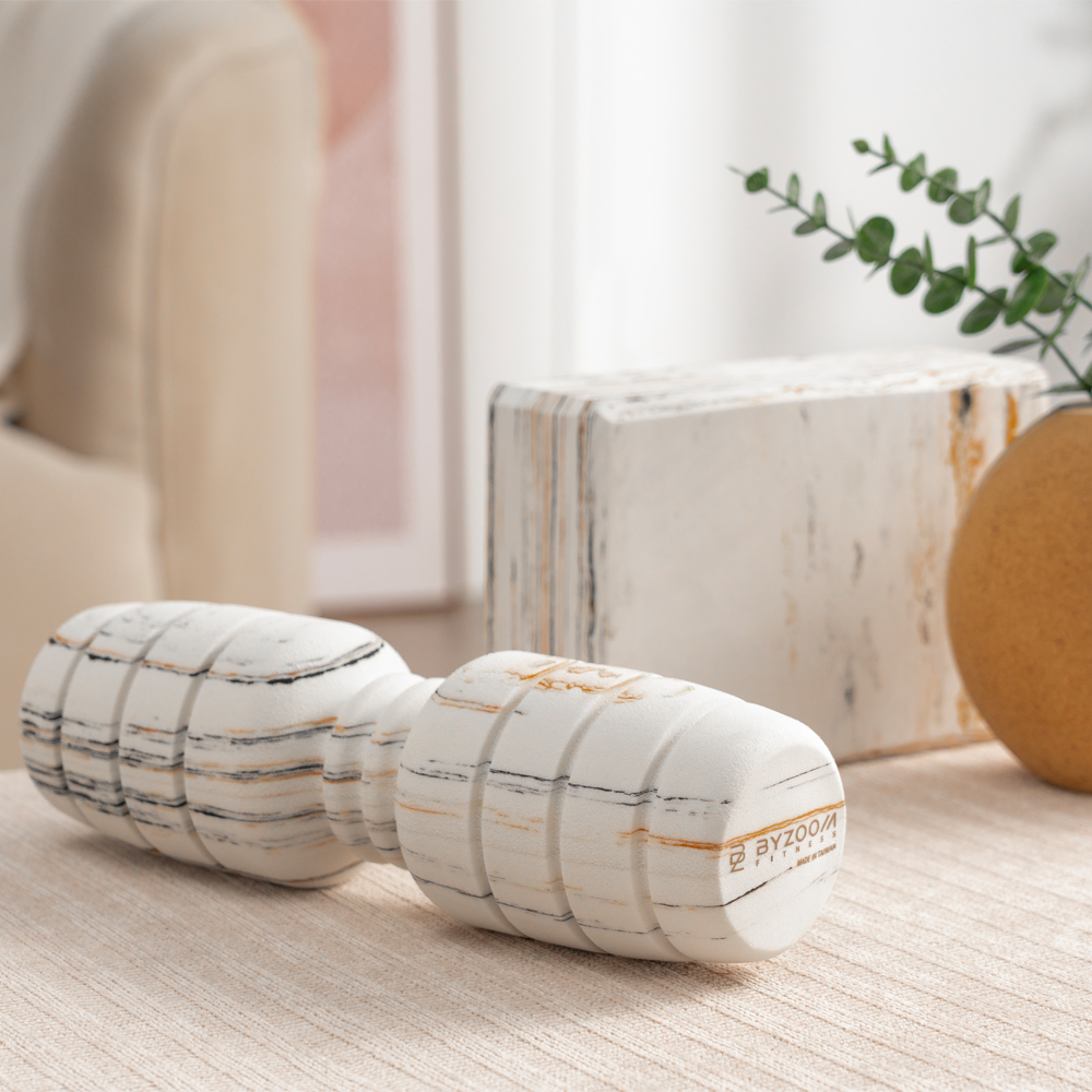 【BYZOOM FITNESS】大理石紋 舒緩版按摩滾筒, , large