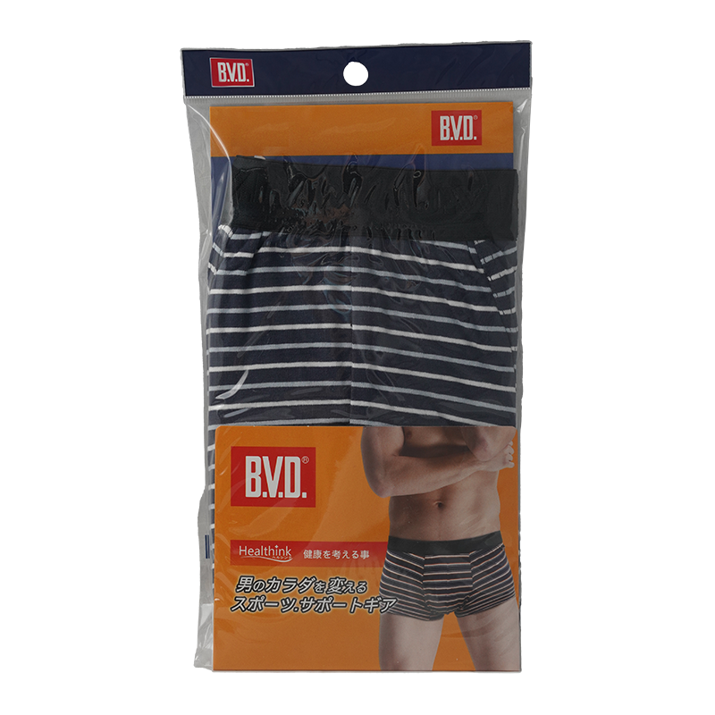 BVD橫條顯瘦平口褲, , large