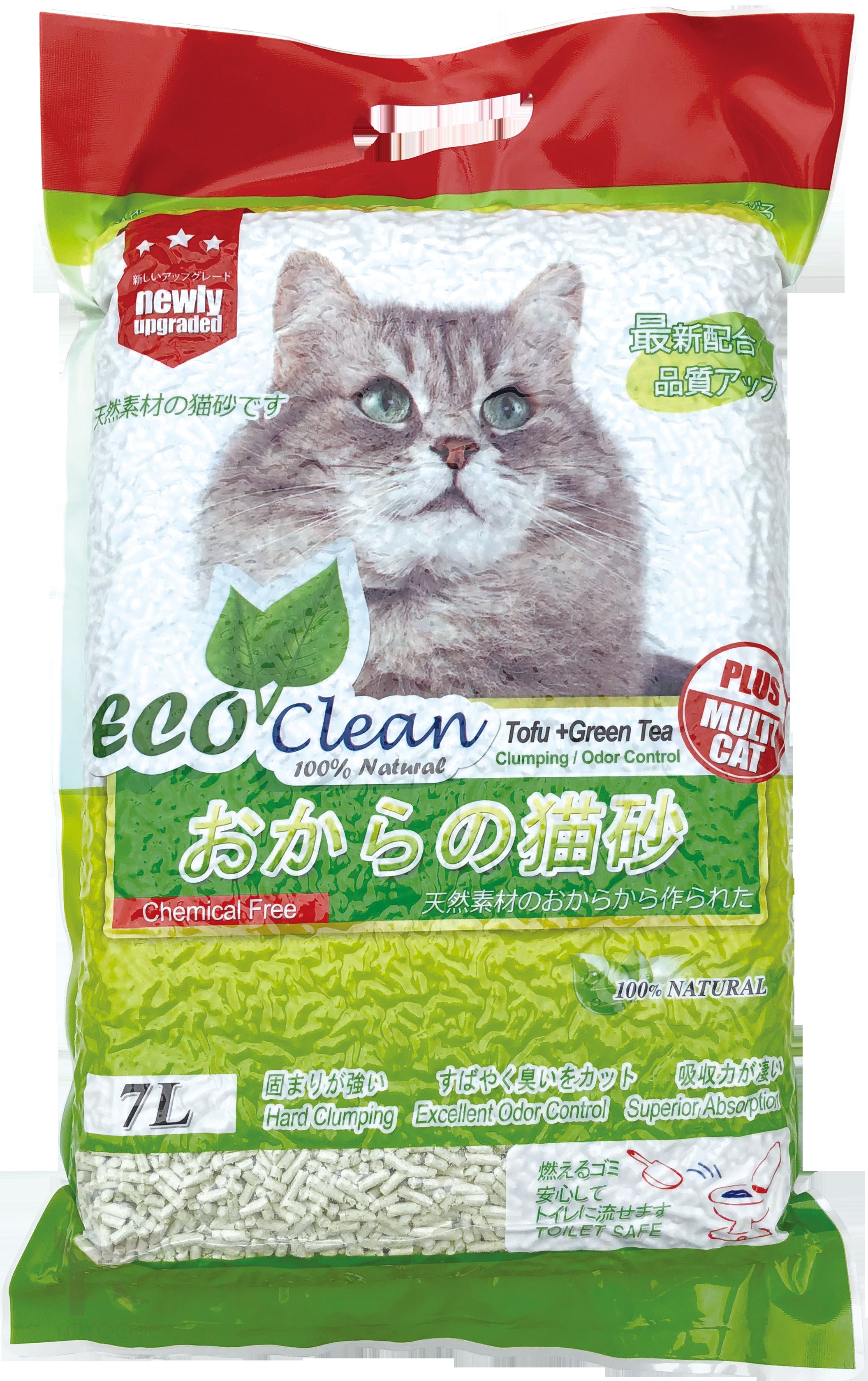 艾可環保長條豆腐貓砂系列-綠茶, , large