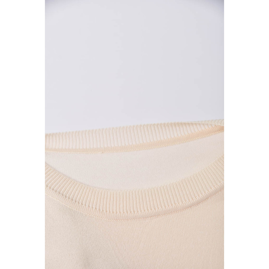 (S) 圓領杏色上衣二手衣, , large