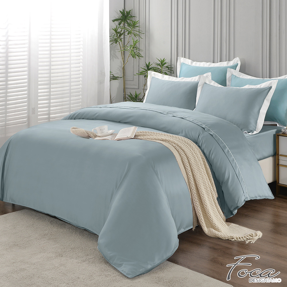 【FOCA】Green Willow Branches | Time Garden 60 Thread 100% Tencel Duvet Cover and Sheet Set - Double, , large