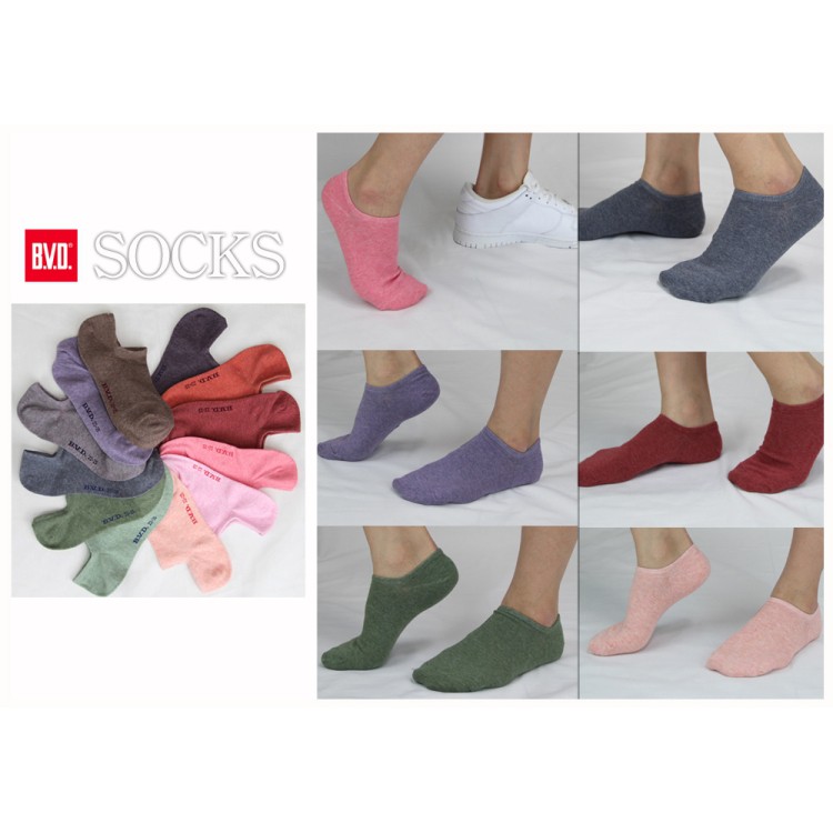 【BVD】懷舊細針低口直角女襪<麻天藍>B244 女襪 襪子, 麻天藍,22-25CM, large