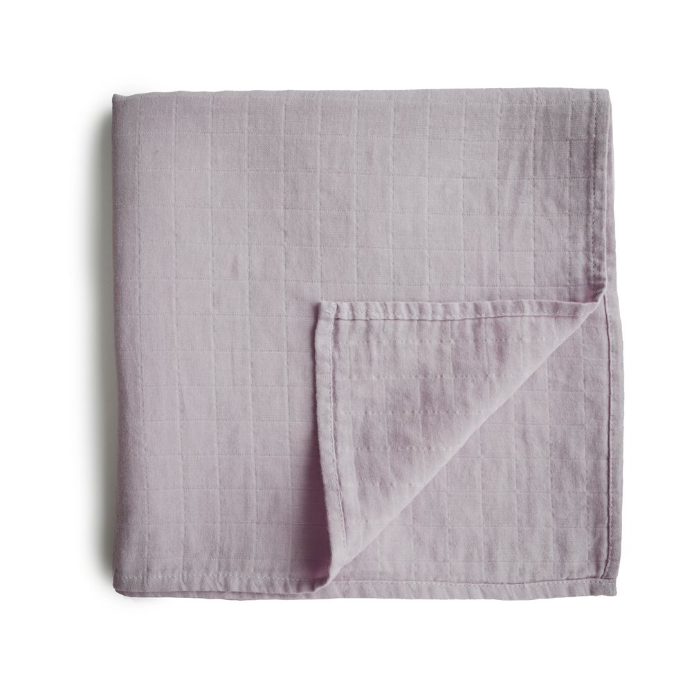 Mushie Swaddle - Soft Mauve, , large