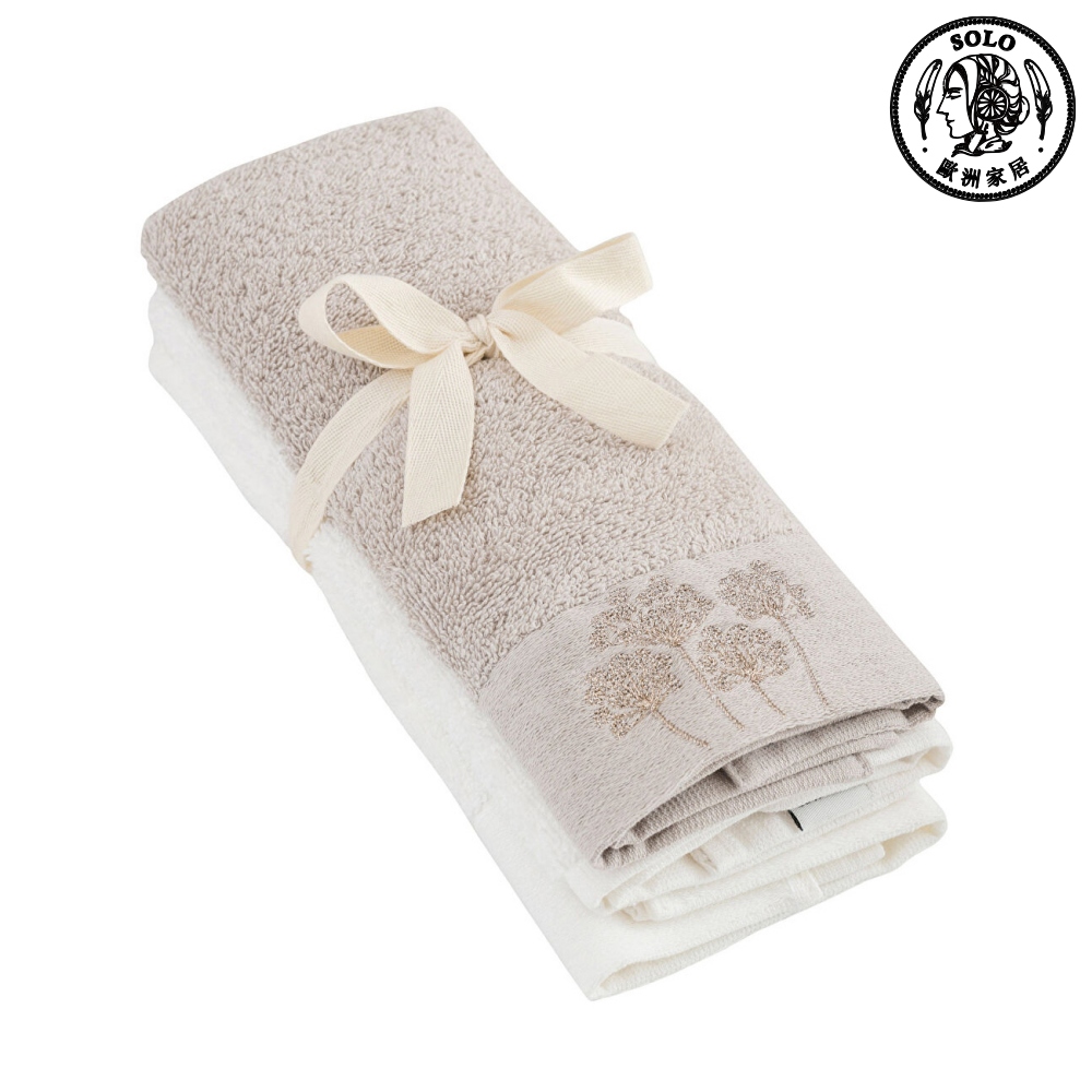 【SOLO歐洲家居】LCW Home 土耳其製 30x50cm 優雅繡花棉質毛巾三入組 100%純棉 超吸水, , large