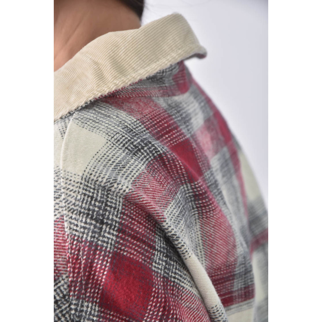 (2XL) niko and格紋紅色外套二手衣, , large