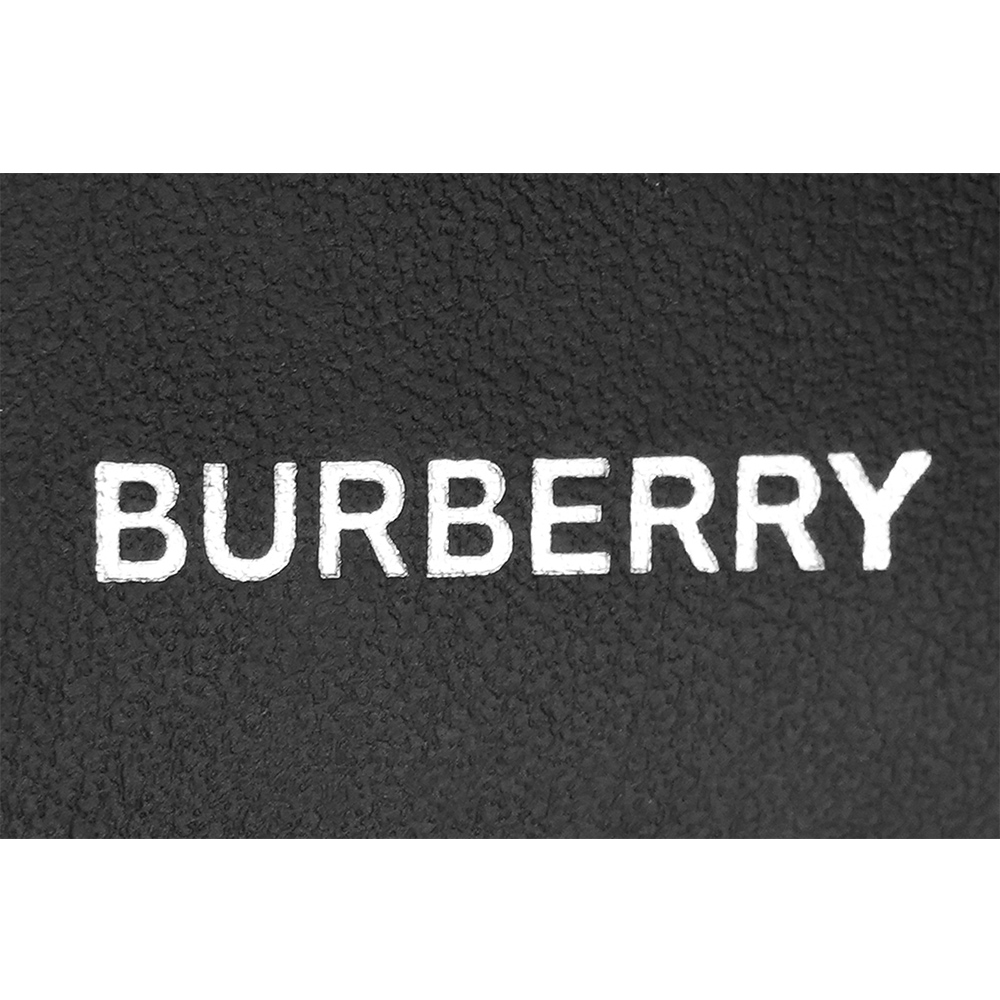 BURBERRY 經典格紋帆布對開8卡短夾/海軍藍, , large