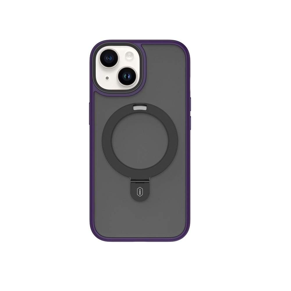 【WiWU】Folding Stand Phone Case iPhone15-Purple, , large