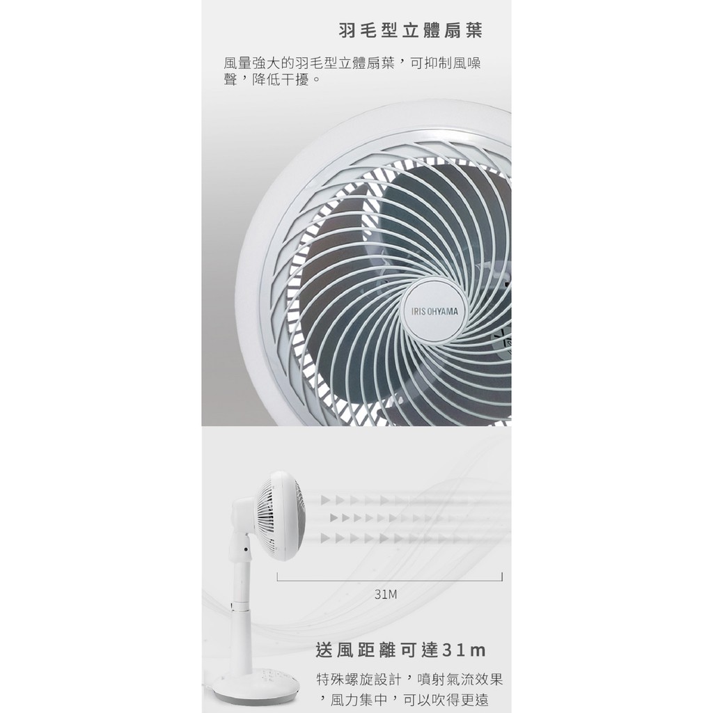 IRIS OHYAMA STF-DC18T 直立式3D循環扇 公司貨, , large