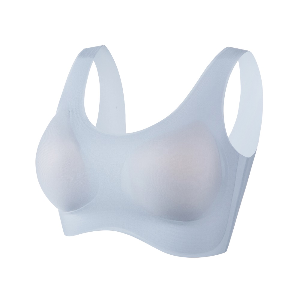 【A&R】AIR SKIN BRA零重力無痕大尺碼寬肩帶內衣 - 藍L, , large