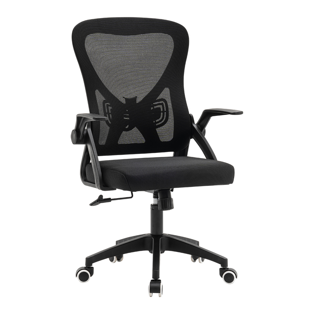 【Hampton 漢汀堡】迪森網布扶手辦公椅-黑色, , large