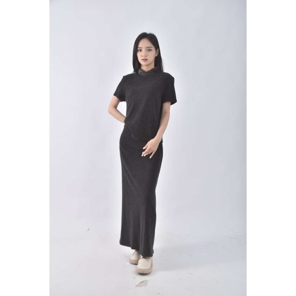 (S) nondica豹紋黑色套裝二手衣, , large