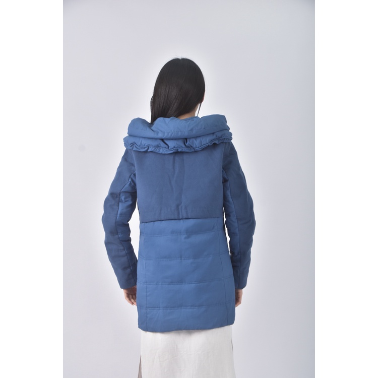 (S) gozo羽絨連帽藍色外套二手衣, , large