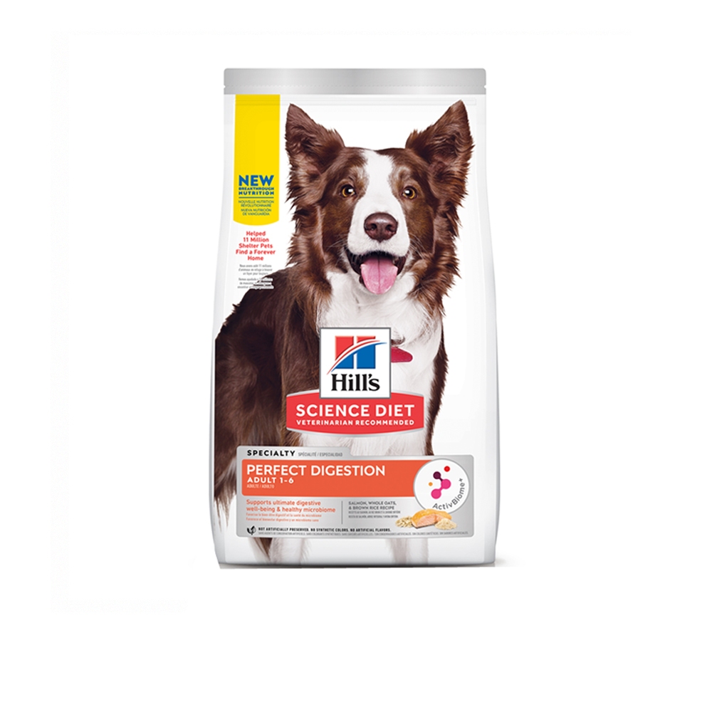 【Hills 希爾思】成犬完美消化 鮭魚全燕麥及糙米特調食譜 1.58KG (606859), , large