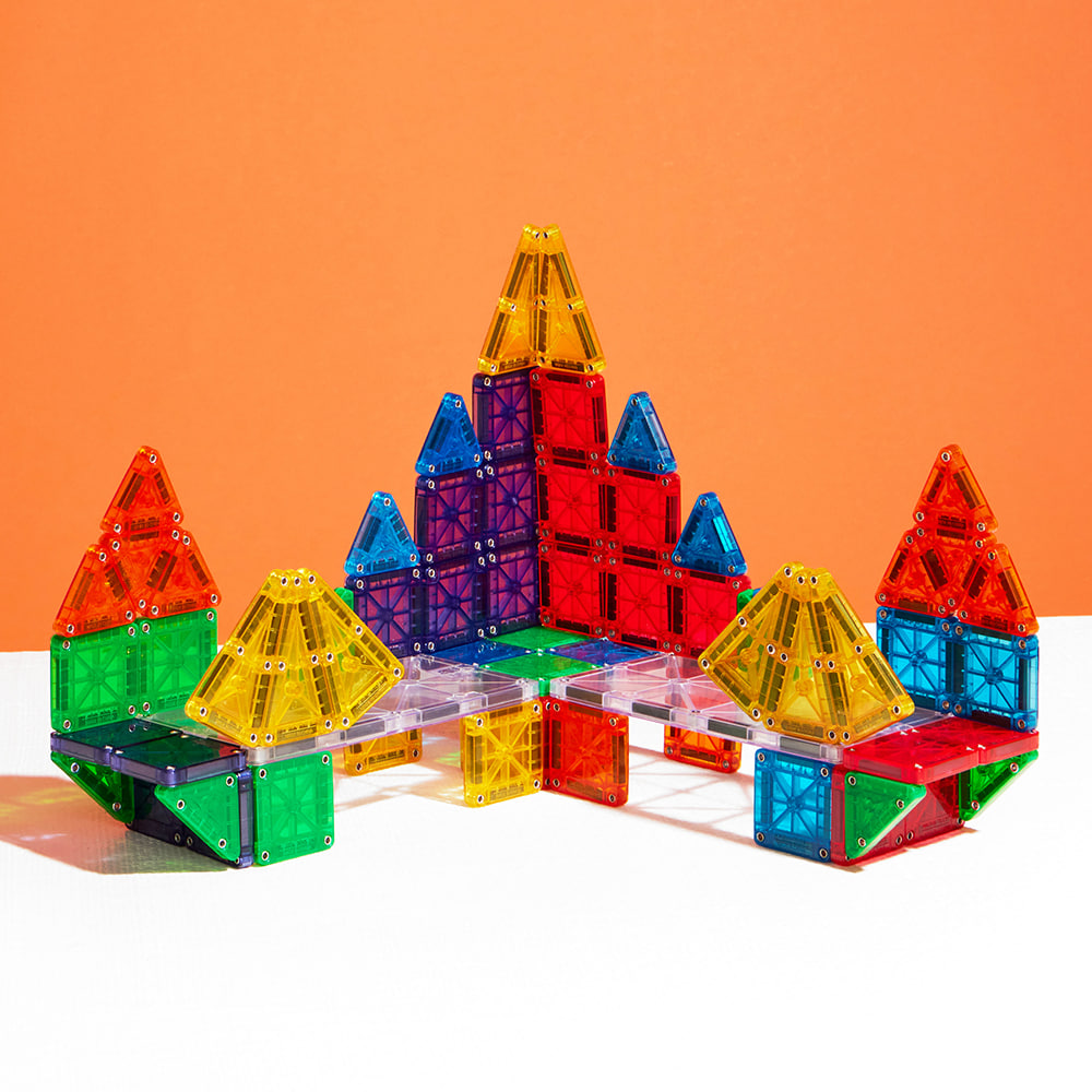 Magna-Tiles microMAGS磁力片-70片豪華套組, , large