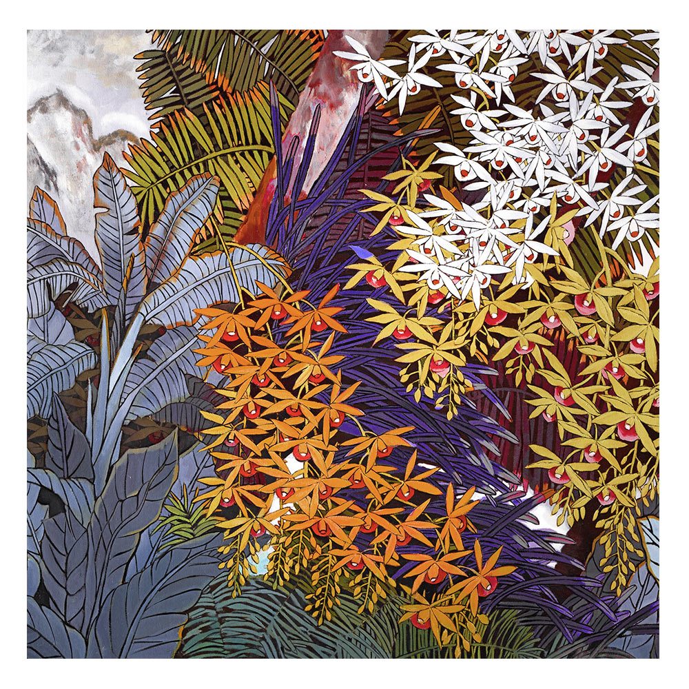 【御畫房】花語系列一 國家一級畫師手繪油畫80×80cm(VF-179), , large