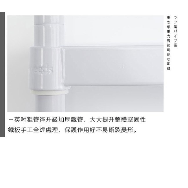 【Y HOUSE】120x60x150cm 5-layer hole-free iron plate storage rack rack iron rack - paint white, , large