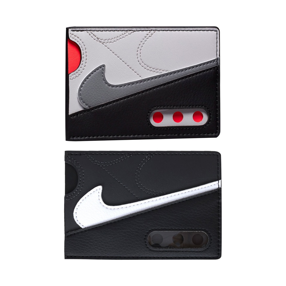 NIKE ICON AIR MAX90 卡片夾 票卡夾 名片夾 證件夾 證件套 錢包 皮夾 輕薄 時尚 拼接 灰黑紅 黑