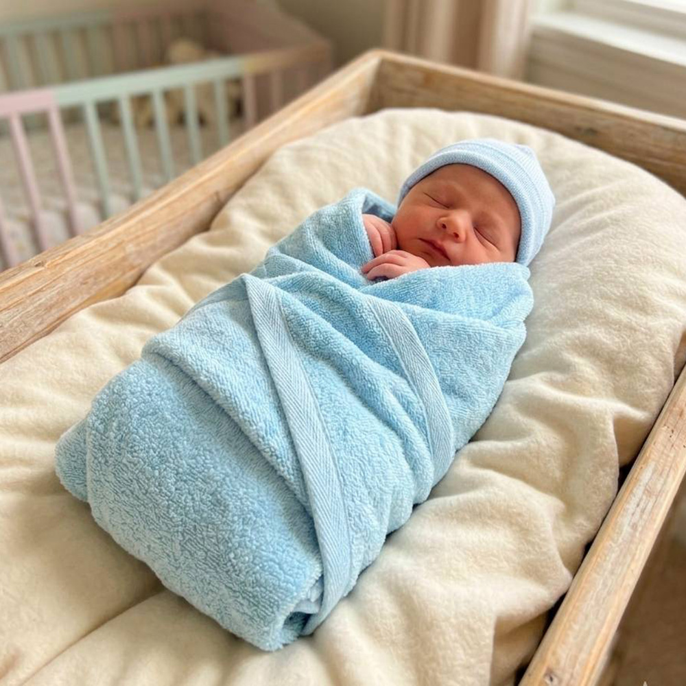 凱美棉業｜台灣製 100%純棉 嬰兒浴巾 寶寶包巾 素色柔軟方巾, , large