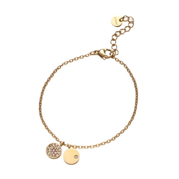 【ULOO】Aura 對映交融不鏽鋼手鍊-金色 UB2000710, , large