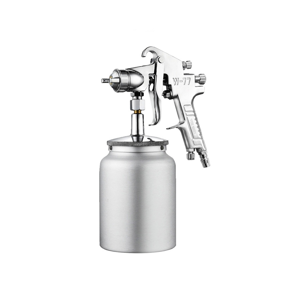 【TOPWAY】吸上式氣動噴漆槍附漆杯1000cc 專業型7孔 強力膠用 孔徑 2.5/3mm W77 W-77S, , large