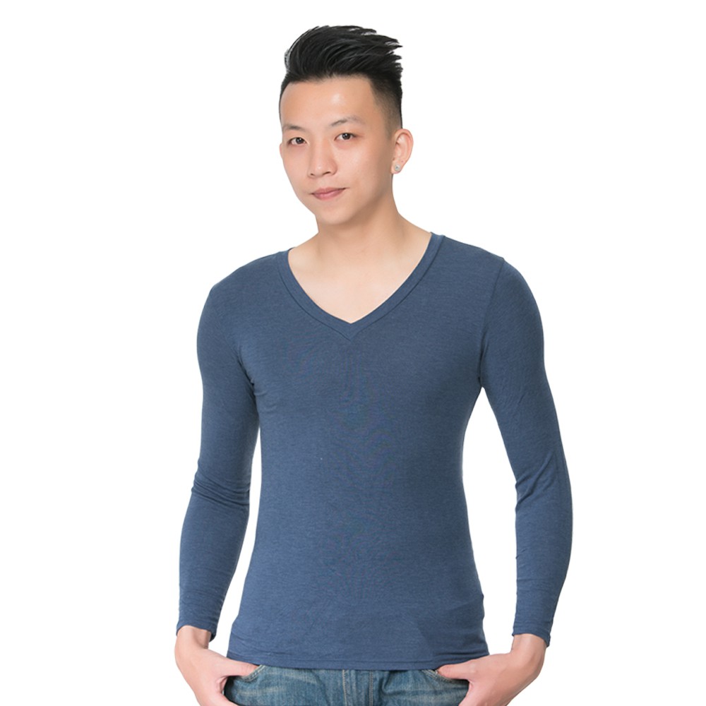 極速男V領發熱衣-L281 保暖 抗寒 台灣製, , large