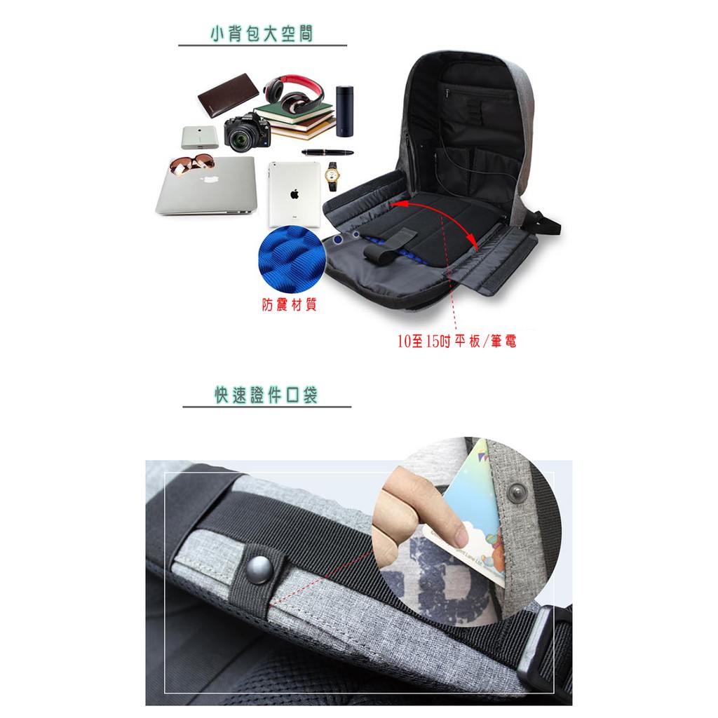 金德恩 GS MALL Joyelife 智能防盜背包 防盜包 雙肩 背包 Joyelife 智能包 雙肩背包 雙肩包, , large