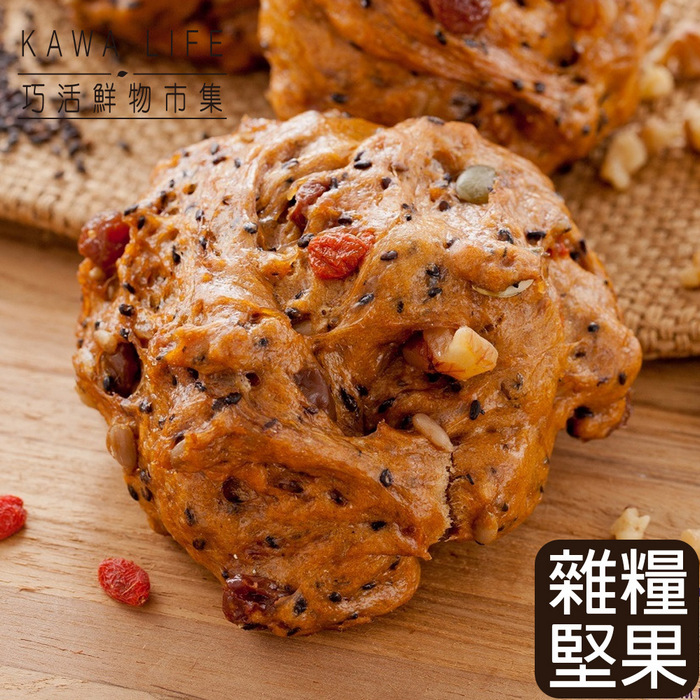 [KAWA巧活]手工堅果雜糧饅頭(440g), , large