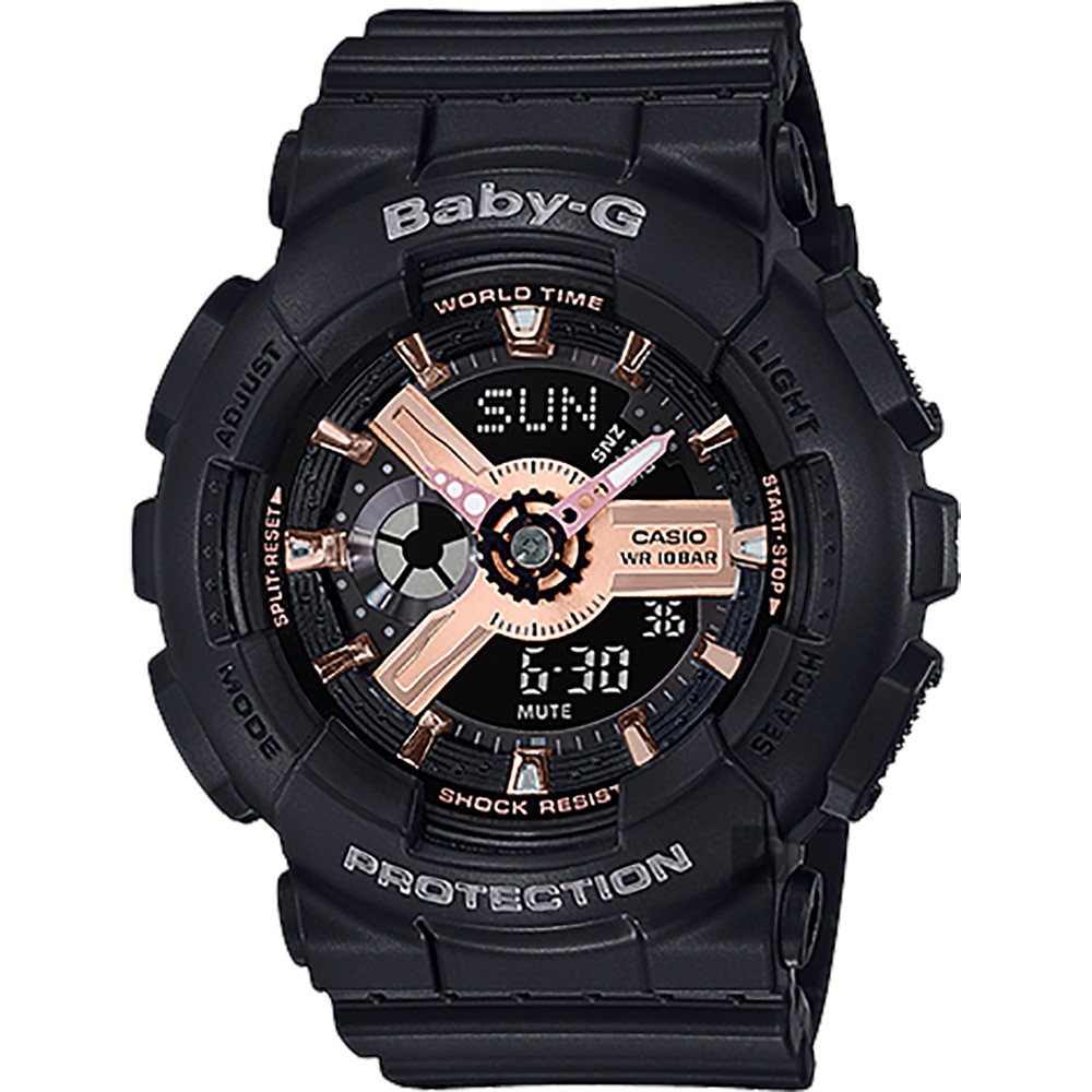 CASIO 卡西歐  Baby-G 粉紅金手錶 BA-110RG-1A
