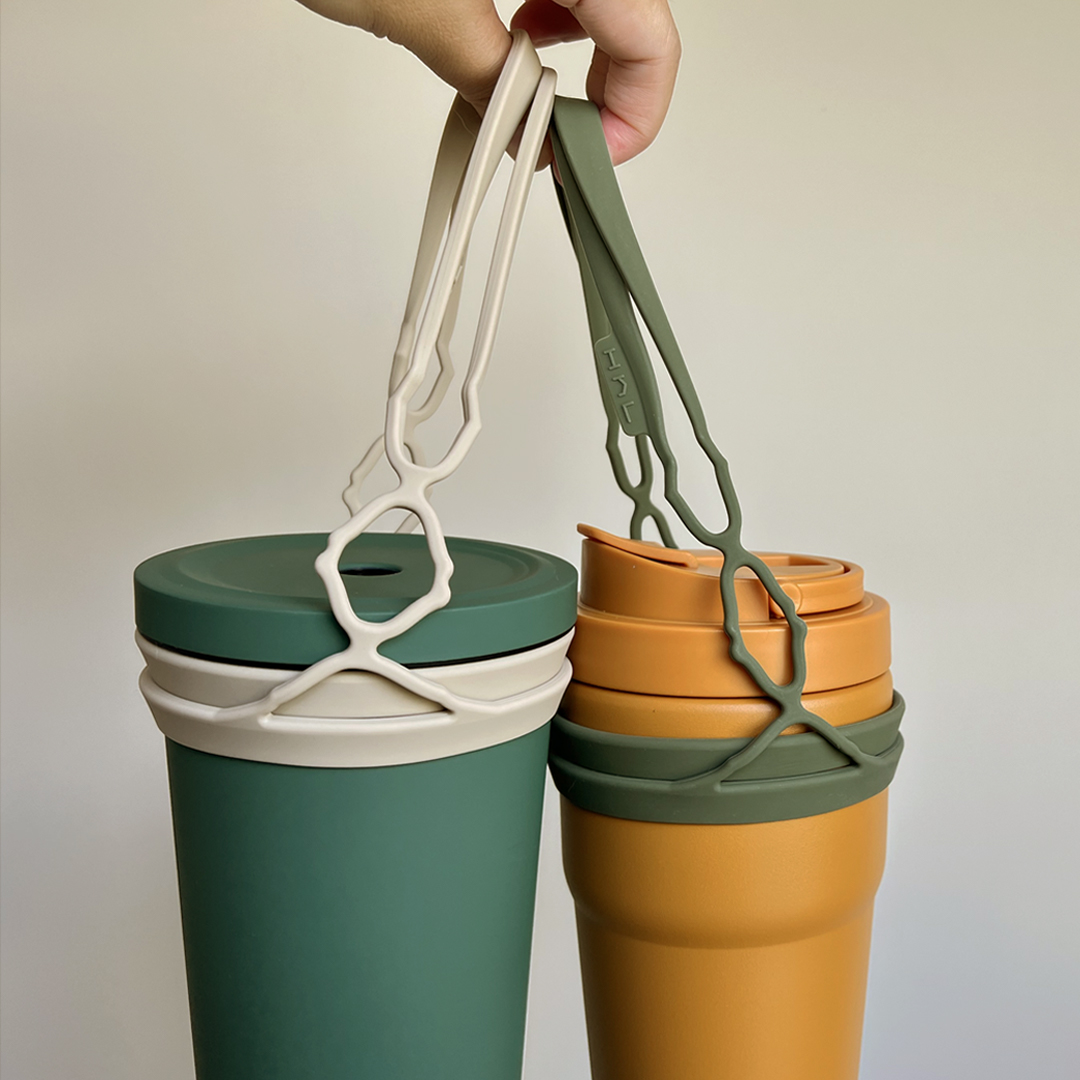[HhL] Ling-Bei Plus-Cup carrier bag (Army Green), , large