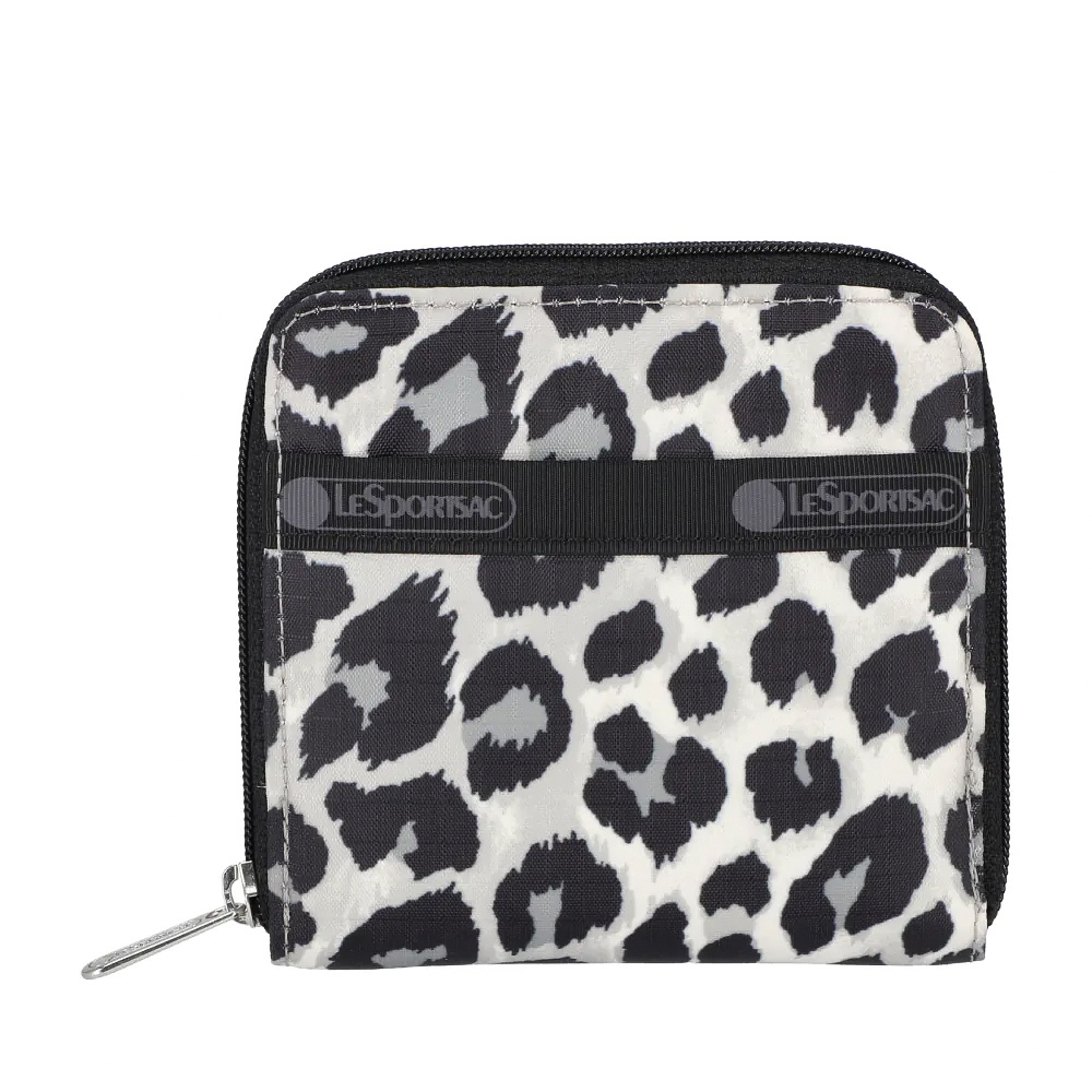 |快速出貨|Lesportsac Compact Zip Wallet 極簡輕薄錢包 送禮-柔影豹紋, , large