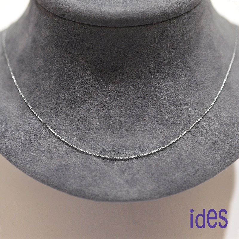 [ides愛蒂思] 義大利製PT950鉑金16吋項鍊鎖骨鍊（跳舞鍊-1）, , large