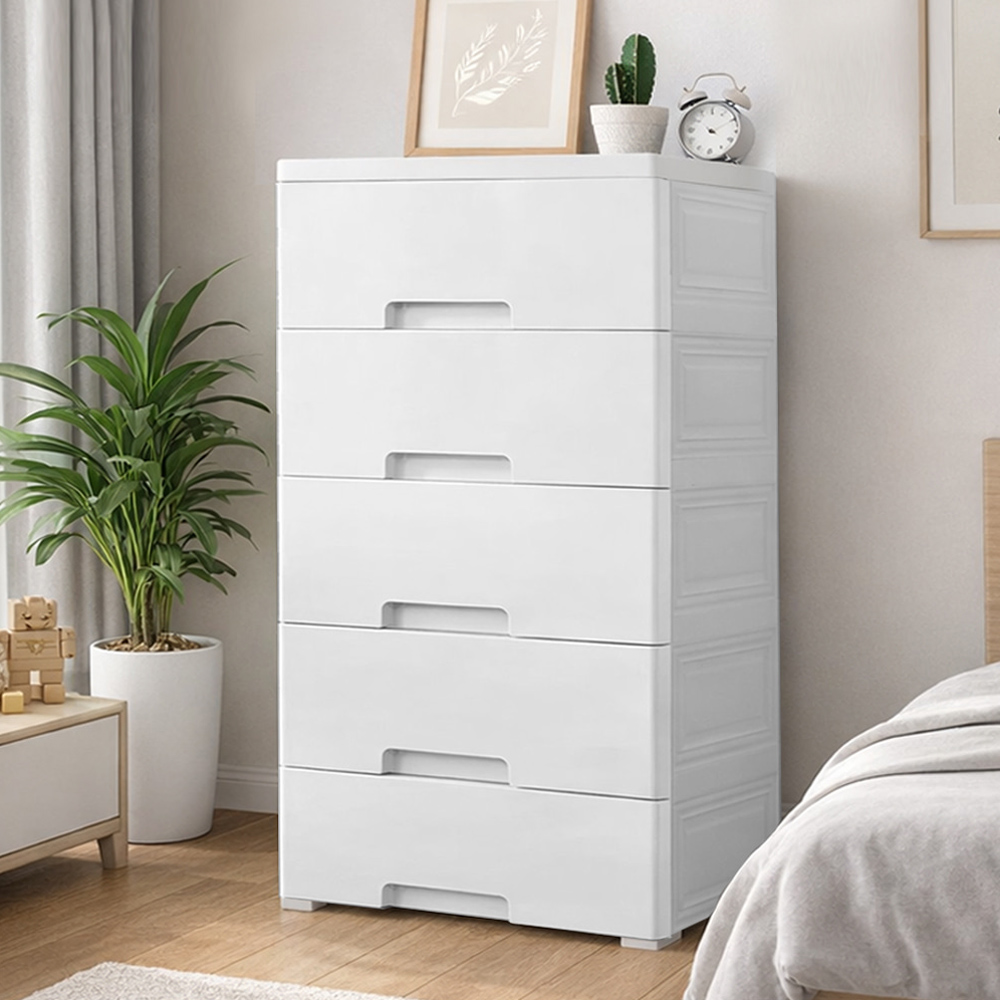 【AOTTO】42面寬五層附輪抽屜收納櫃(AC-001W)