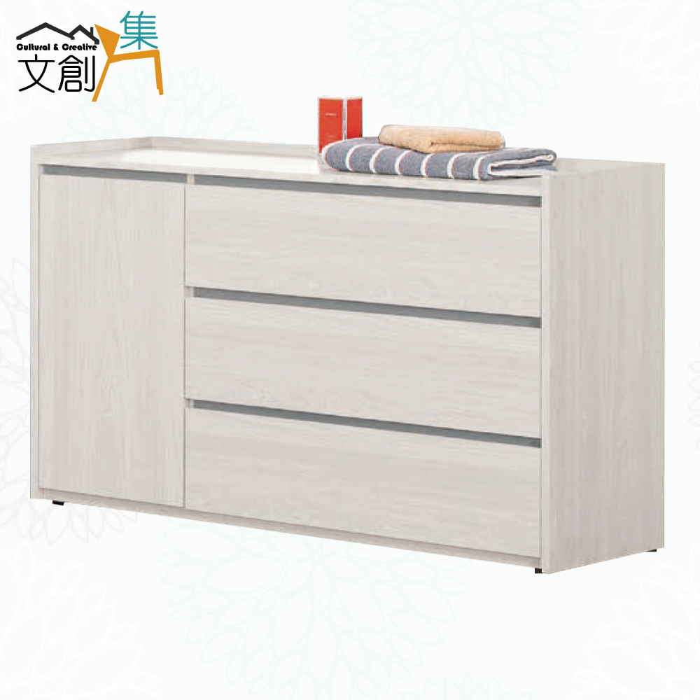 【文創集】華爾4尺單門三抽斗櫃(客約商品)