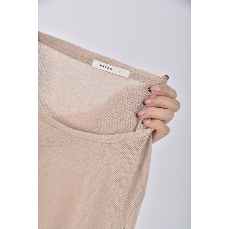 (S) pazzo杏色短袖上衣二手衣, , large