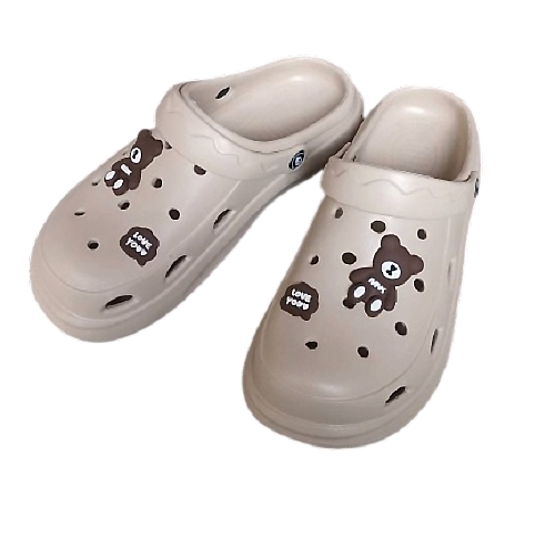 [e shoe store] Thick-soled men's gardener shoes/hole shoes/bushy shoes waterproof slippers 25cm