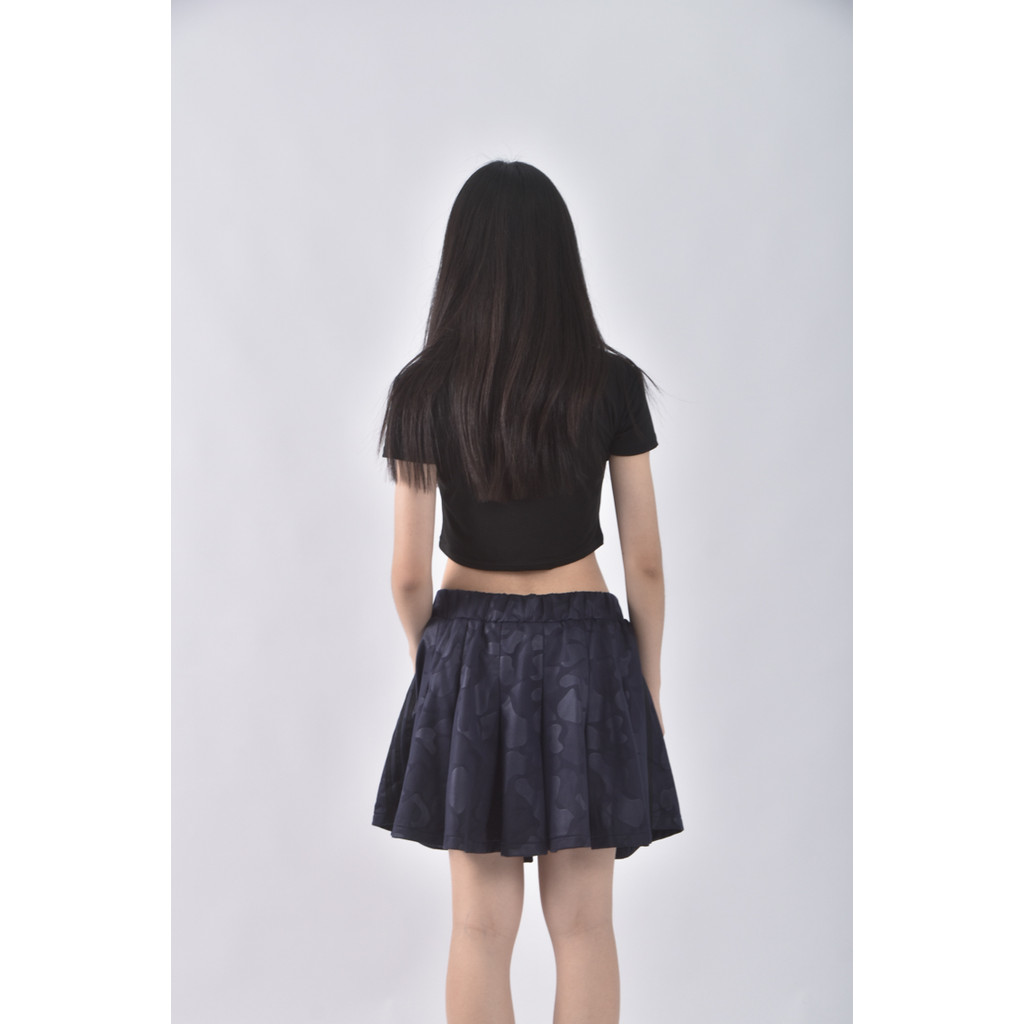 (XL) adidas質感運動迷彩紋路藍色短裙二手衣, , large