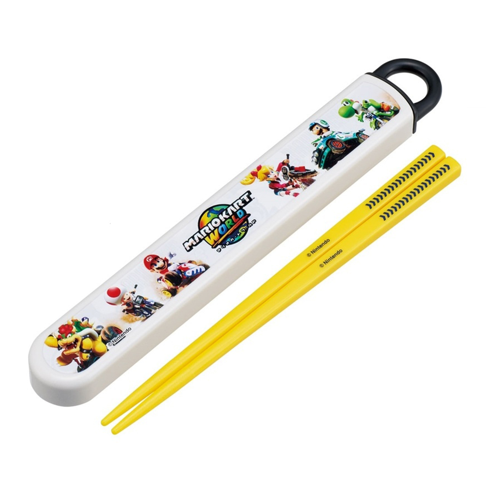 【百科良品】日本製 超級瑪利歐 賽車世界 環保筷子 16.5CM(日本境內版), , large