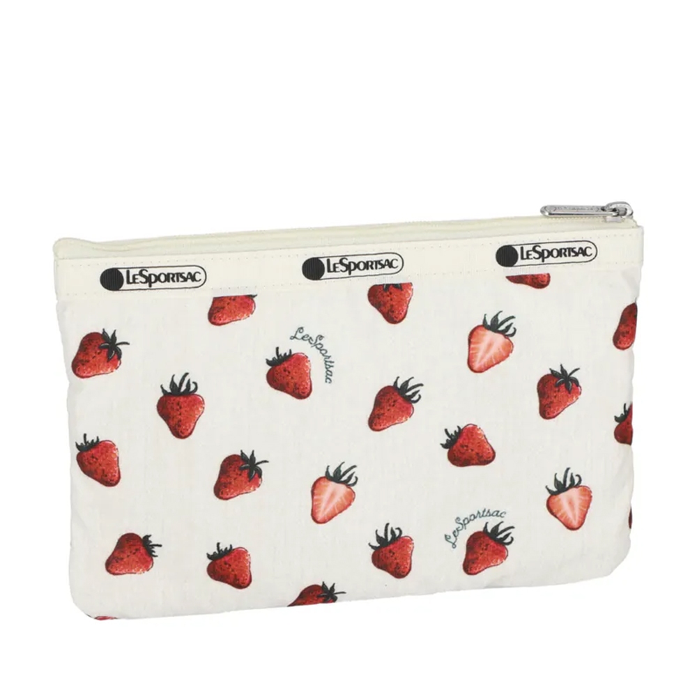|快速出貨|Lesportsac 3-zip Cosmetic 三層拉鍊化妝包 送禮推薦-莓果輕舞, , large