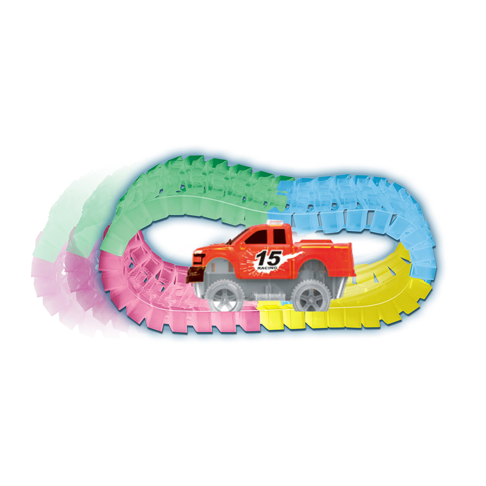 LED夜光百變軌道車 倫敦鐵橋 (車子1台 165pcs) 顏色隨機, , large