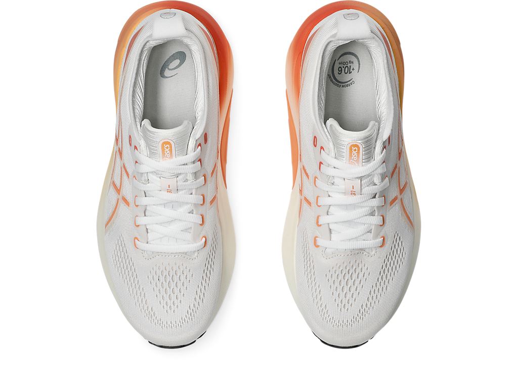 [秉宸] ASICS GEL-KAYANO 31 女慢跑鞋 白橘黃 1012B670-100, , large
