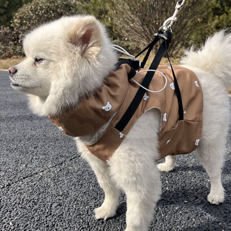 【寵愛生活本舖】寵物夏季可牽引式降溫冰肚兜+圍脖套裝 冰馬甲 寵物冰衣, , large