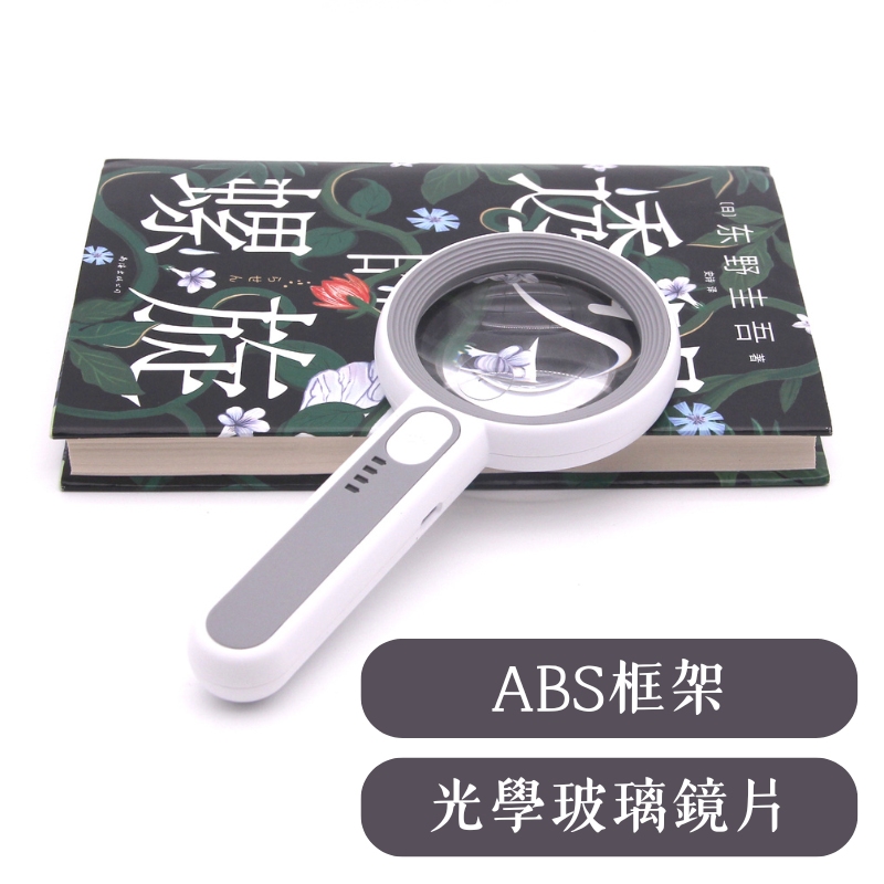 Handheld High-Magnification Magnifier (with LED Auxiliary Light), , large