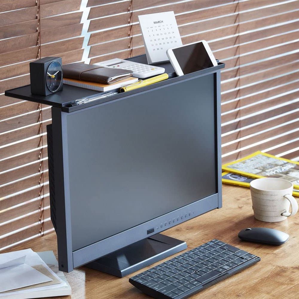 需預訂【KING JIM】液晶螢幕置物架 黑色 (DB-500), , large