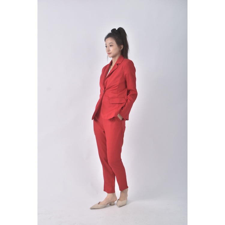 (M) 【安于晴Charlene私服】anirek西裝紅色套裝二手衣, , large