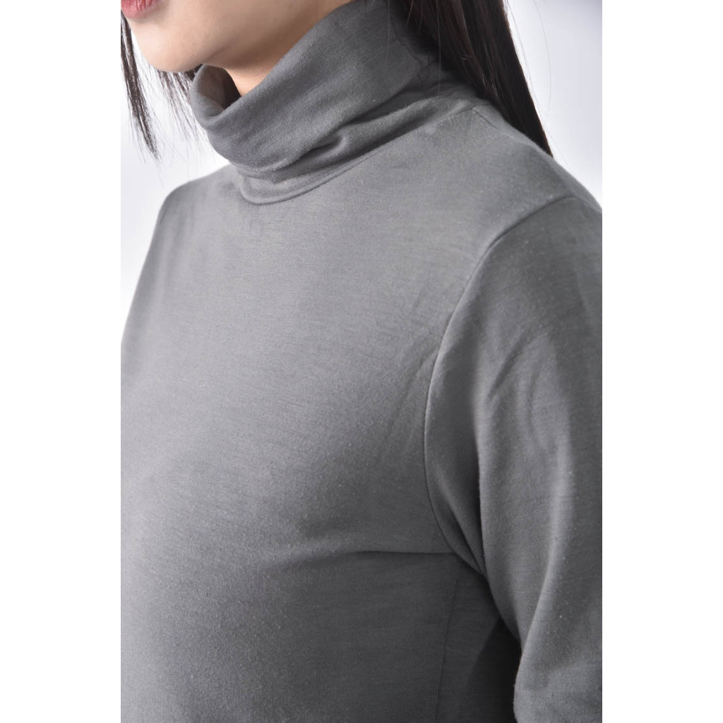 (S) 【又又私服】運動高領綠色長袖上衣二手衣, , large