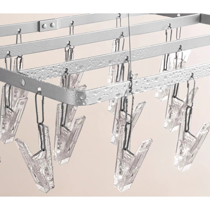 【APEX】日式鋁製方形晾衣夾22夾, , large