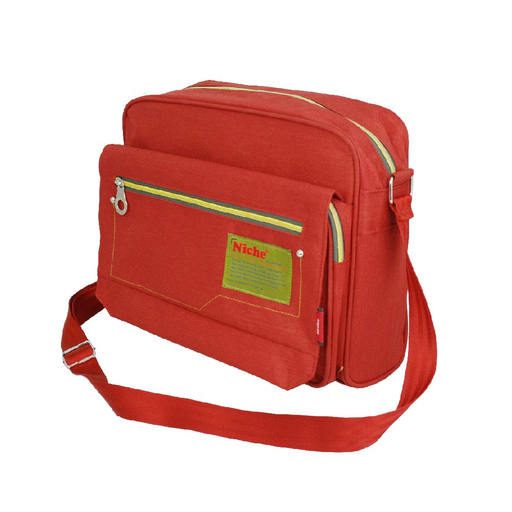【Niche 樂奇】翻蓋拉鍊側肩包 斜背包  郵差包 NCL-5312, , large